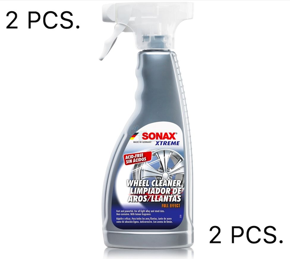 2x Sonax Xtreme Full Effect Wheel Cleaner 500ml Spray Non Acidic