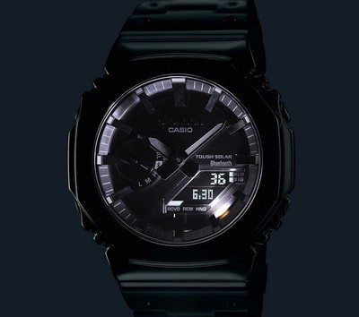 Pre-owned Casio G-shock Gmb2100d-1a Bluetooth Solar Powered Full Metal Silver Watch