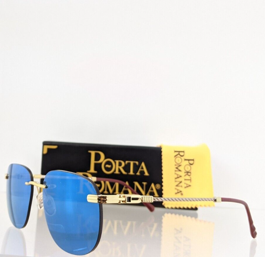 Pre-owned Porta Romana Authentic  Sunglasses Mod. 1009 Col. 100w Vintage Frame In Blue