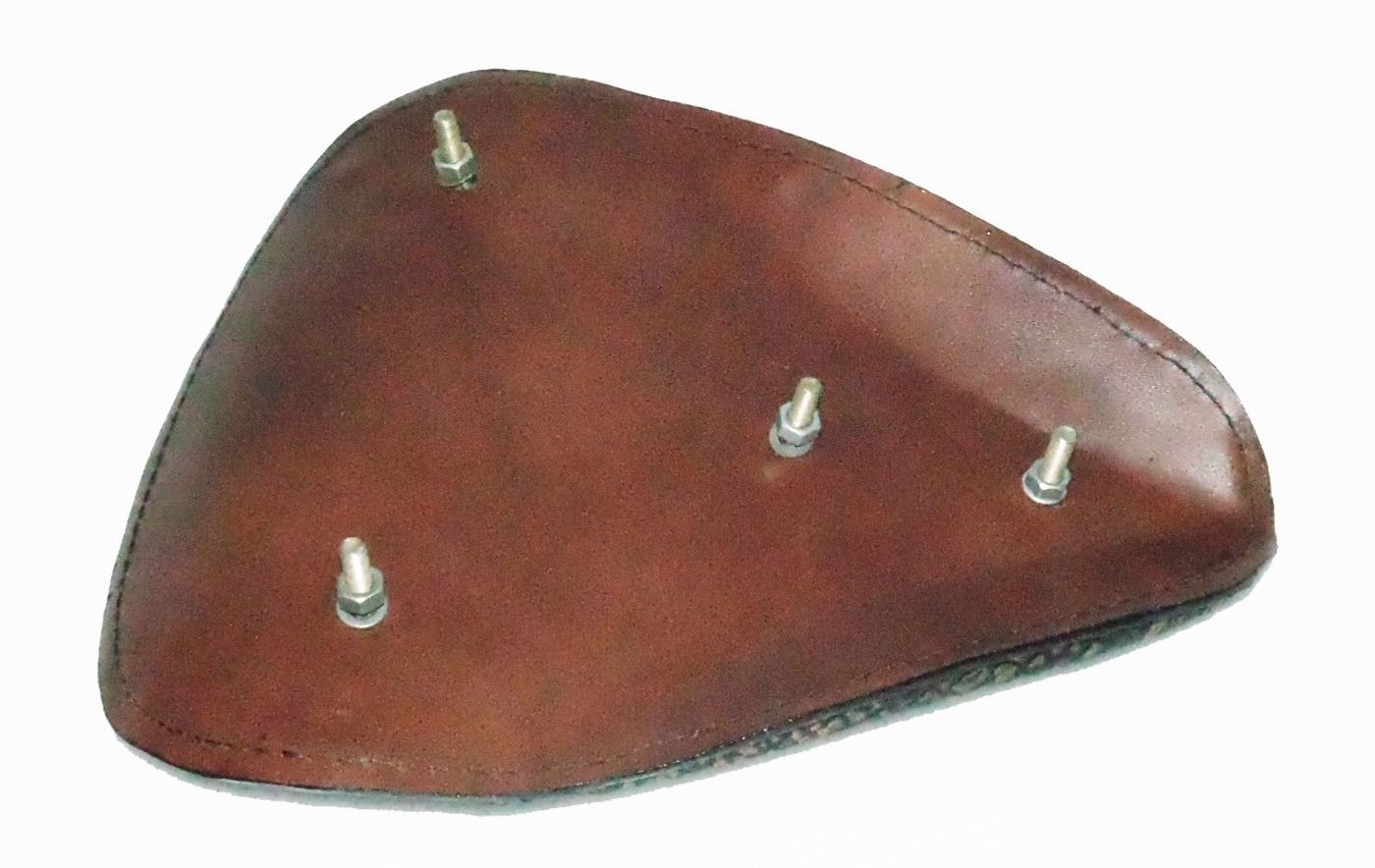 Genuine Leather Solo Seat Saddle With Spring Fits Harley Chopper Bobber 
