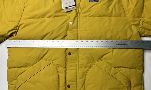 PATAGONIA PATAGONIA MEN’S DOWNDRIFT PUFFER FULL ZIP HOODED JACKET CABIN GOLD XXL