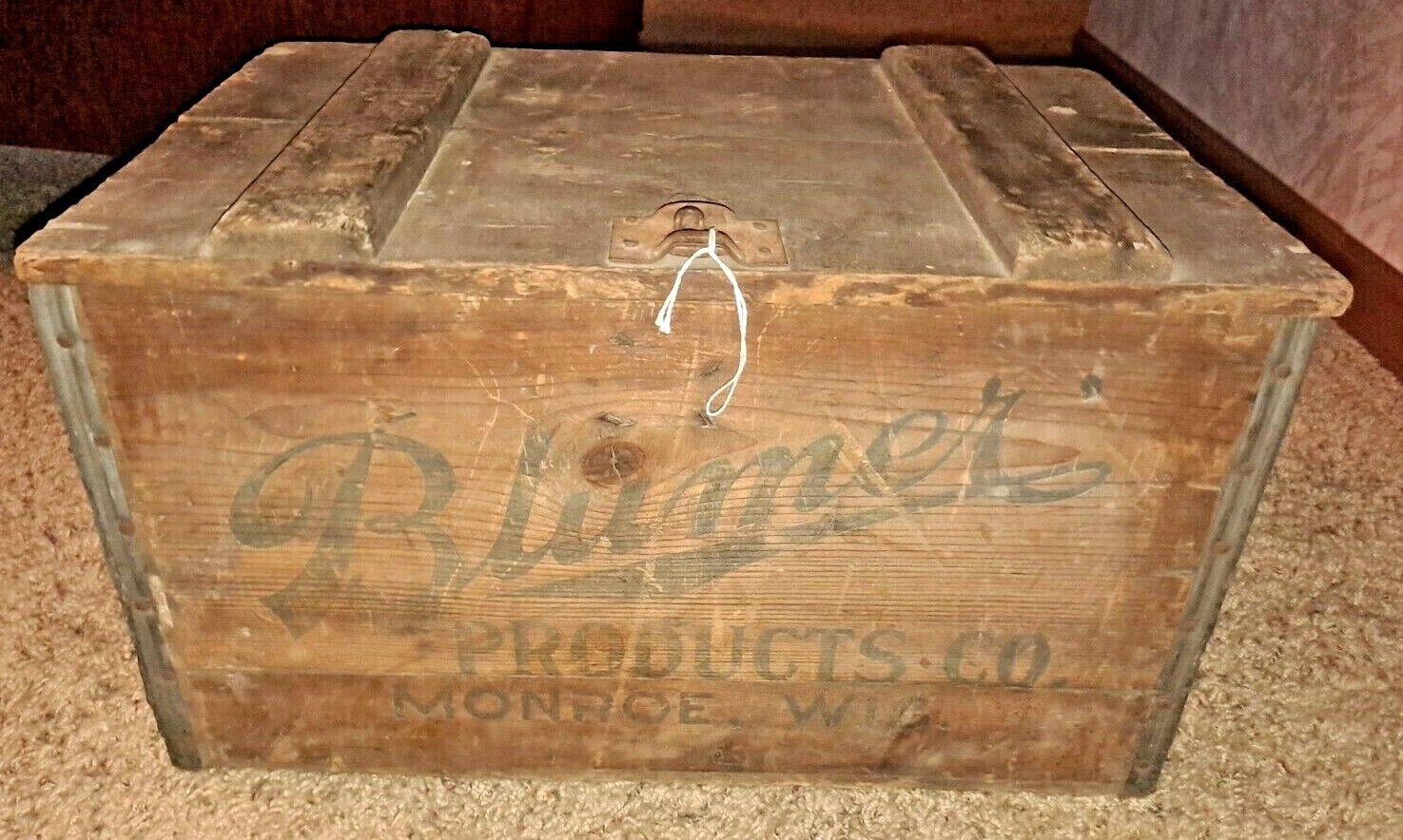 Blumer Products Co Beer Bottle Crate Monroe Wisconsin