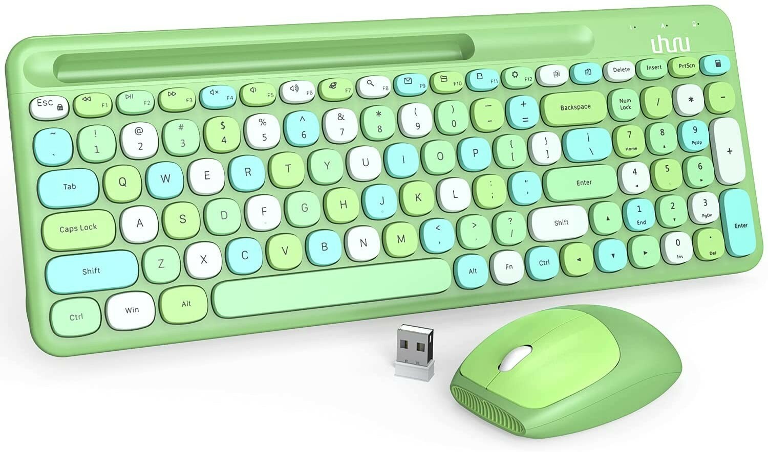 Wireless Keyboard And Mouse, Uhuru Compact Keyboard Mouse Combo