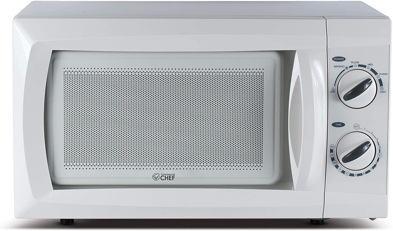0.6 Cubic Foot Microwave with 6 Power Levels, Small Microwave with Grip Handle,