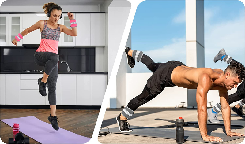 Ankle Weights for Women Kids 1/2/3/4/5/6/10 LBS (1 Pair), Wrist Arm Hand & Leg W
