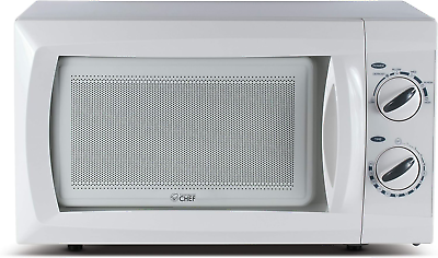 COMMERCIAL CHEF 0.6 Cubic Foot Microwave with 6 Power Levels Small Microwave wit