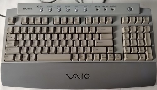 SONY VAIO PCVA-KB1P/UB 100-Key PS/2 Multimedia Keyboard Gray