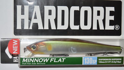 yo zuri duel hardcore flat minnow 130sp suspending jerkbait r1381-mgsa ghost ayu