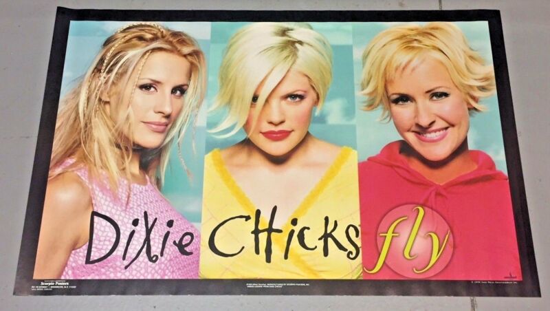 Vintage 1999 Dixie Chicks Fly Poster (22 x 34 inches) Unused