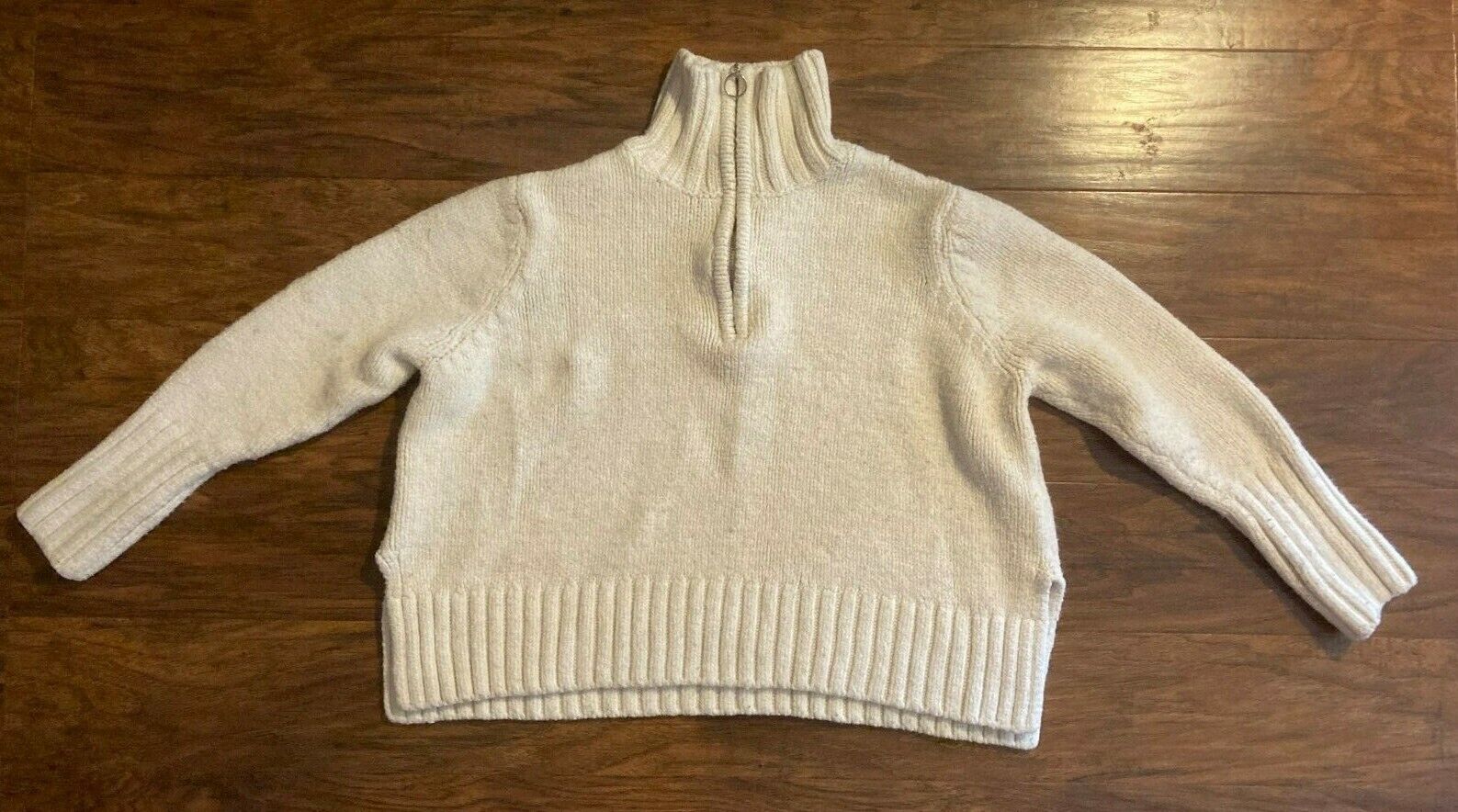 Zara Knit Women's Medium M White 1/4 Zip Sweater | eBay Zara Knit Women's Medium M White 1/4 Zip Sweater | eBay