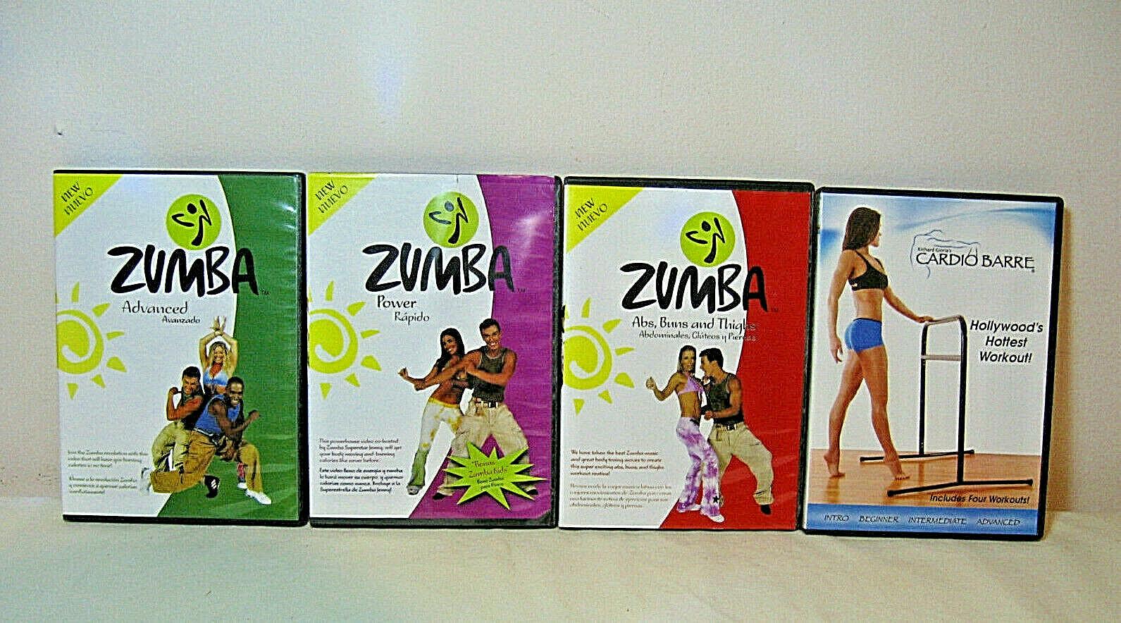 ALL NEW ZUMBA FITNESS-LATIN WORKOUT ROUTINE-4 DVD BOX SET-ENGLISH & SPANISH