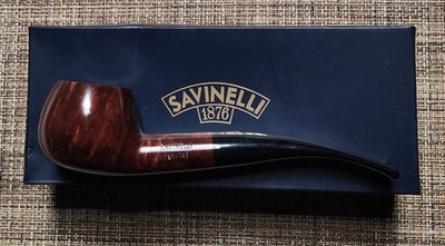 SAVINELLI Veritas 315 (Half Bent Prince) glatt, 9mm Filterbohrung, NEU