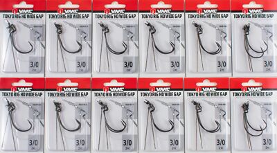 (LOT OF 12) VMC TOKYO RIG HD WIDE GAP 3/0 THDWG#3/0BNPP H1202