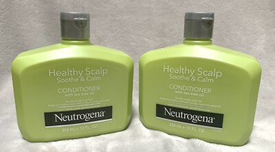 NEW Lot of 2 Neutrogena Heathy Scalp Soothe & Calm CONDITIONER w/Tea Tree Oil