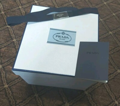 Prada White Empty Gift Box 8.25 x8.25 x7