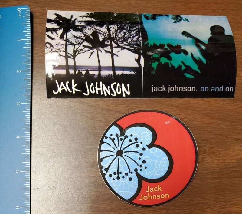 JACK JOHNSON promotional BRUSHFIRE RECORDS sticker set Flawless New Old Stock