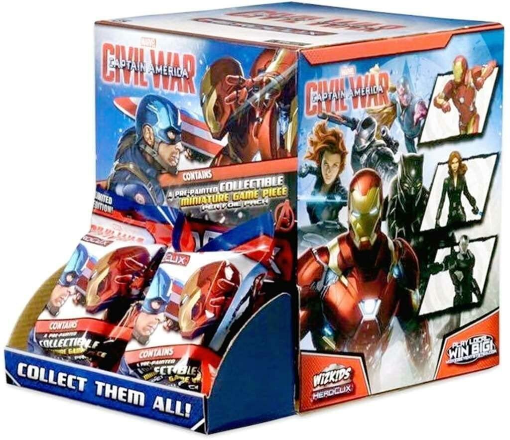 Marvel HeroClix Miniatures: 'Captain America Civil War' 24ct Counter-top Display