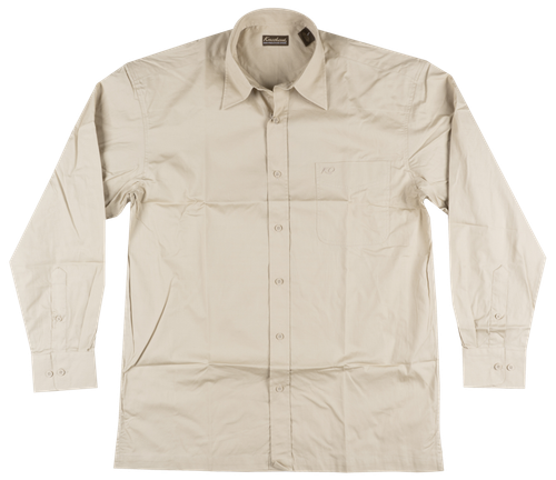 

Knockout Jeans Хаки Однотонная тканая рубашка на пуговицах L/S, Khaki