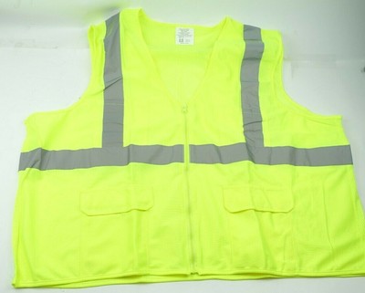 Glove Connection Mesh Vest Safety Hi Vis Lime Size 4XL Class 2 Level 2