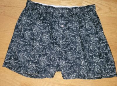 Druthers Mens Organic Cotton Boxers Floral(Roses). Choose Size/Color