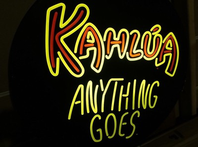 Kahlua Anything Goes Lighted Bar Sign
