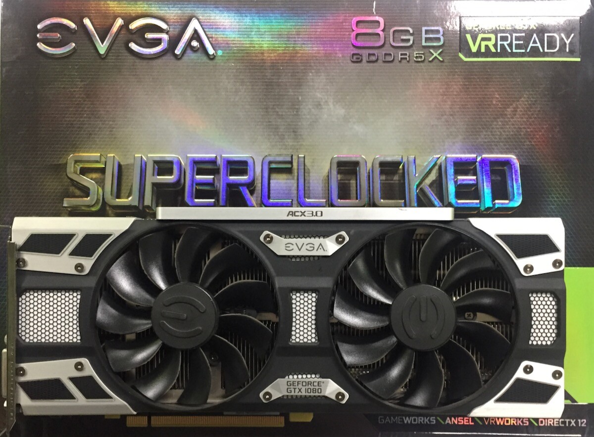 EVGA GeForce GTX 1080 SC GAMING ACX 3.0 8GB GDDR5X GPU Graphics Card