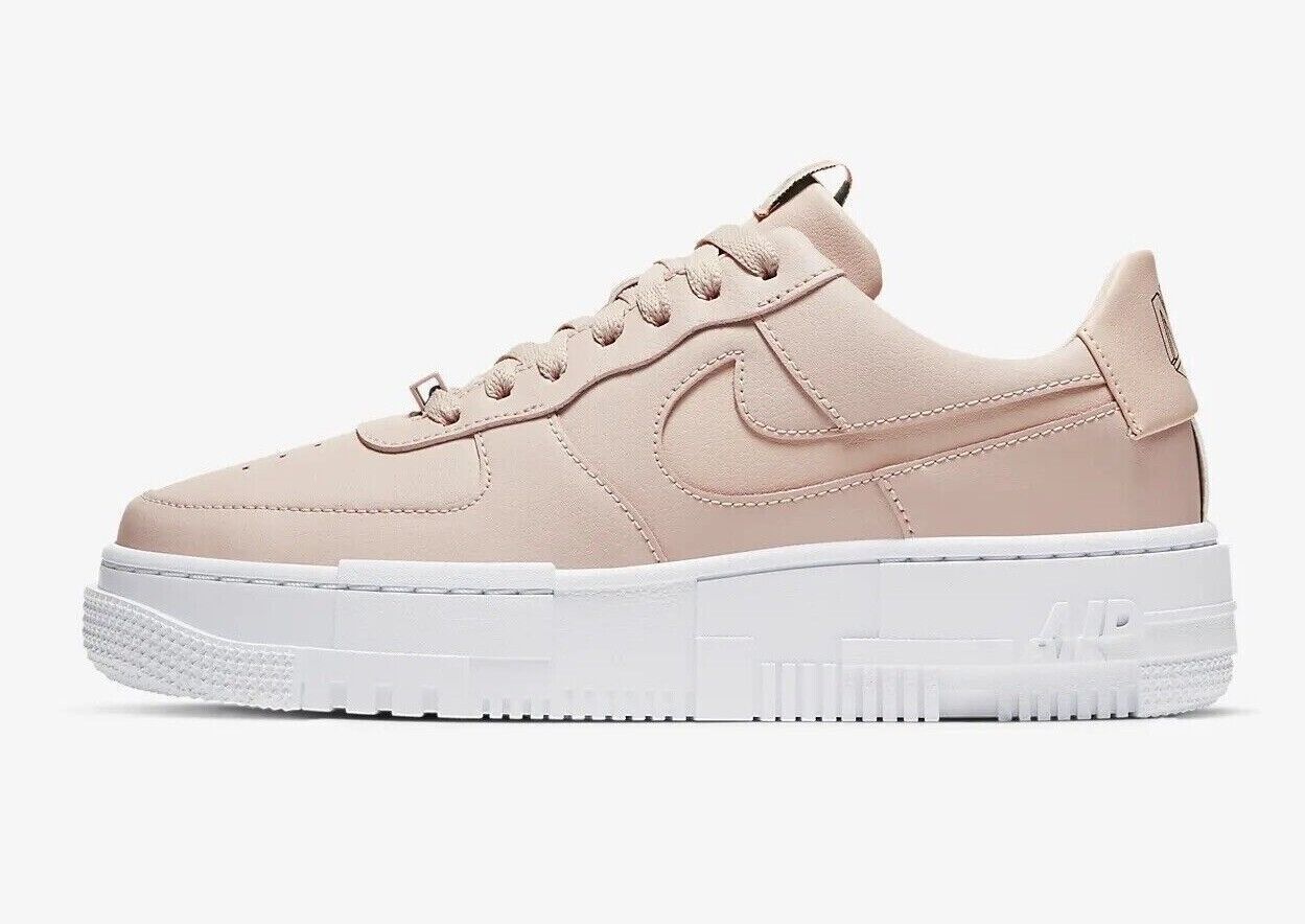 Nike Air Force 1 One Pixel Low Particle Beige White Shoes Nike Air Force 1 One Pixel Low Particle Beige White Shoes