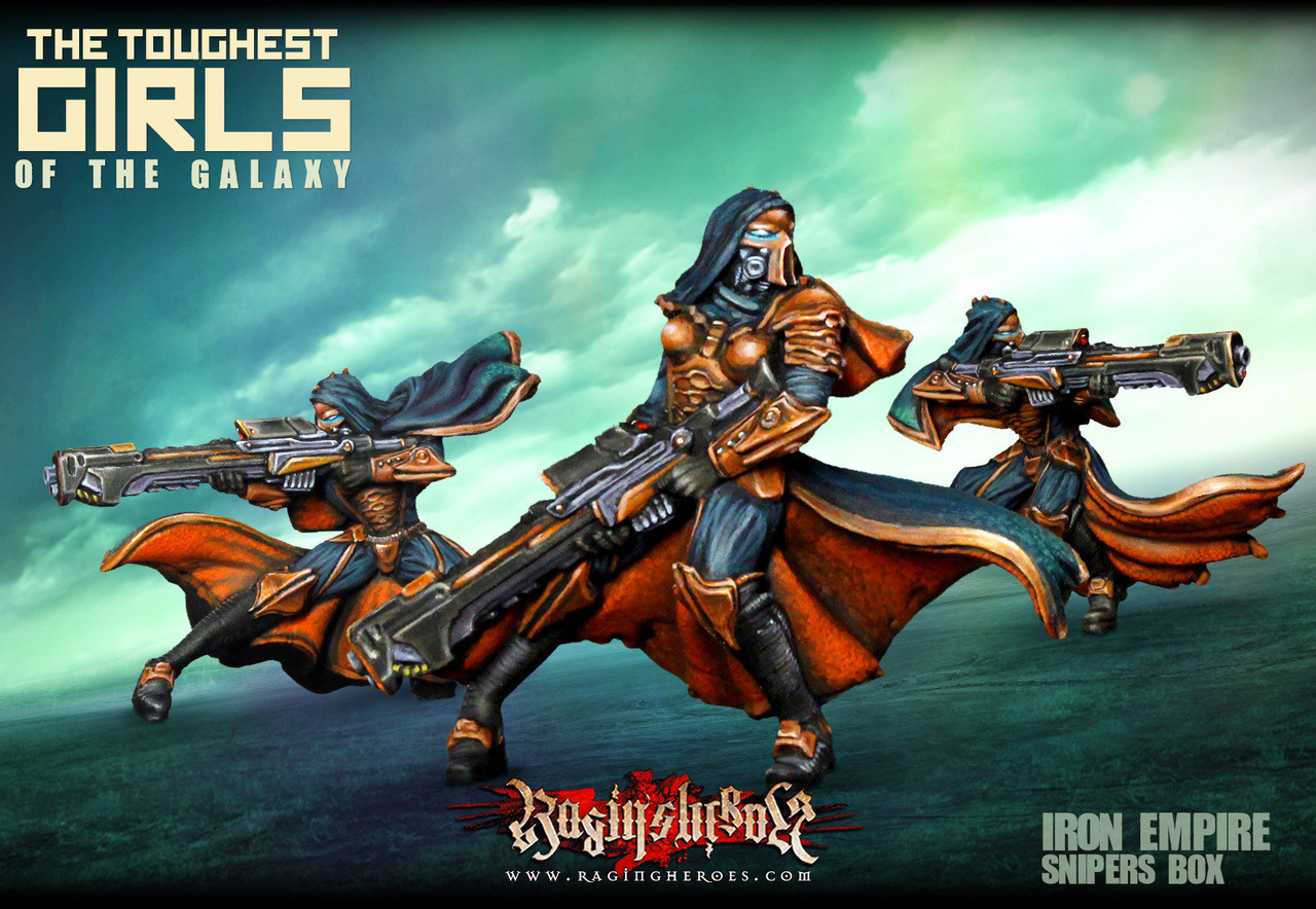 Яростные Герои Железная Империя Снайперское подразделение Женщины-воины 28 мм