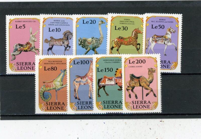 Sierra Leone 1990 Animals carousel Scott# 1263-71 Mint NH