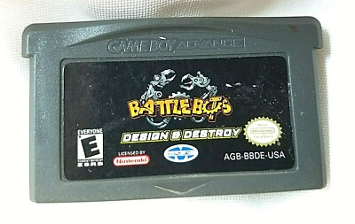 BATTLE BOTS DESIGN AND DESTROY NINTENDO GAMEBOY ADVANCE GBA GAME 