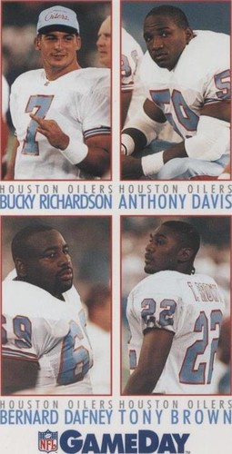 1992 GameDay Anthony Davis Bernard Dafney Bucky Richardson #493