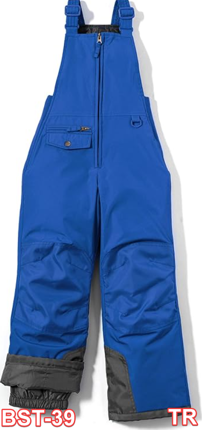 TSLA Kids & Boys and Girls Winter Snow Bibs, Windproof Ripstop Ski Pants, Blue