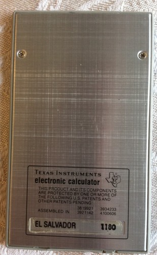 Vintage 80s Texas Instruments Data Card