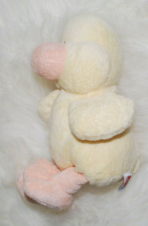 TY Pluffies Puddles Yellow Duck Tylux Easter 2002 Lovey Beanie Plush Toy 10