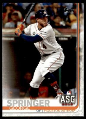 2019 Topps Update Base #US92 George Springer - Houston Astros AS