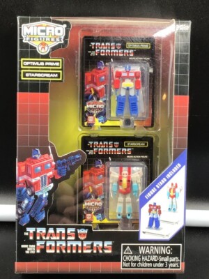 2021 Hasbro Transformers Micro Figures Star Scream and Optimus Prime