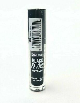 Jordana Black Pearl Metallic Matte Liquid Lip Color 05 Sorceress Makeup
