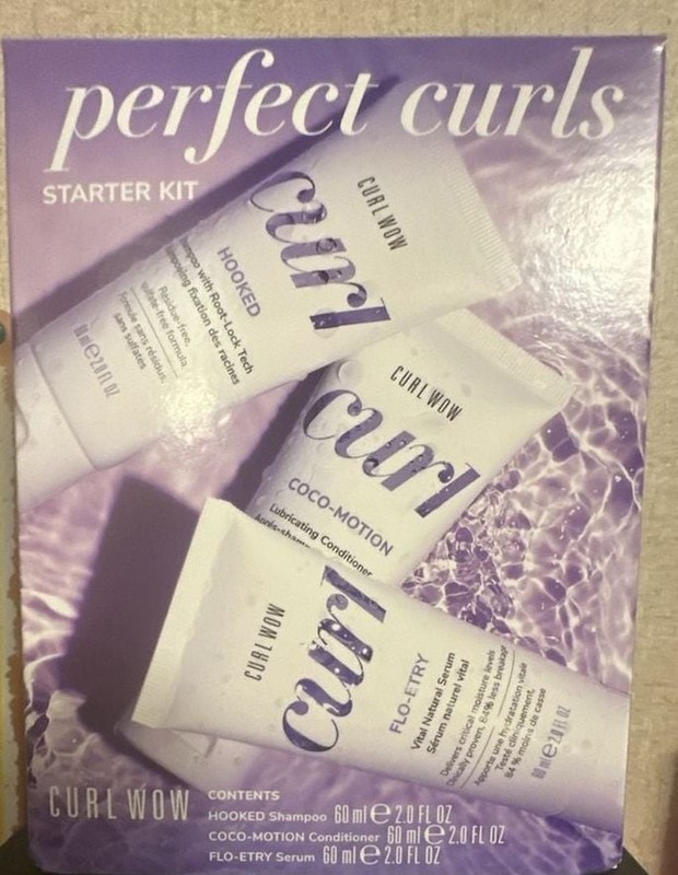 Color Wow Curl Wow Perfect Curls Starter Kit (Shampoo, Conditioner & Serum) Set