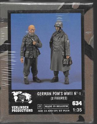 Verlinden WWII German POW Soldiers I 2 Resin Figures 1/35 634 ST