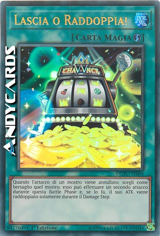 Lascia O Raddoppia! â¢ (Double Or Nothing!) â¢ Ultra R â¢ Dupo It064 â¢ 1ed â¢ Yugioh