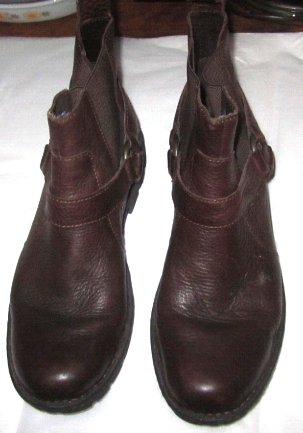 Brown Leather Ankle Pull On Mens Size 11/45