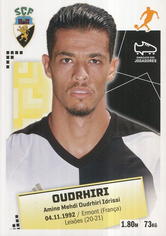 121 Amine Oudrhiri # France Sc.Farense Sticker Panini Futebol 2021