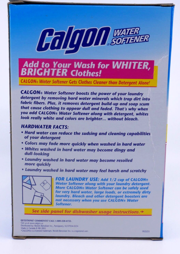 Calgon Water Softener Powder Box, 2 LB 8 OZ (40 OZ) Discontinued, READ
