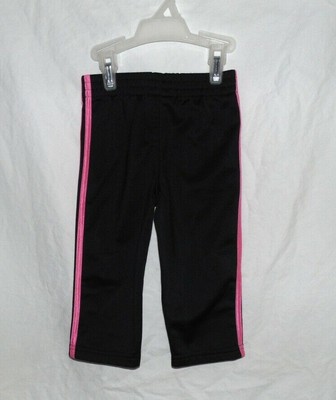 Adidas  girl pants  size 12 Months   black and pink