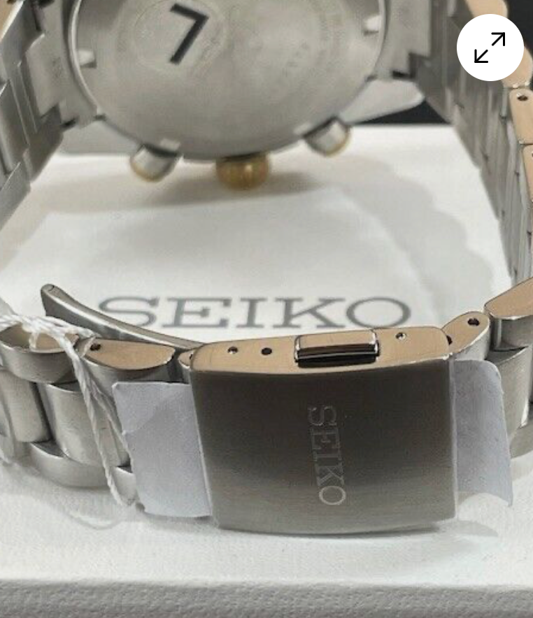 Pre-owned Seiko Ssc941 Speedtimer Chronograph Solar Watch Black Bezel Sapphire Crystal