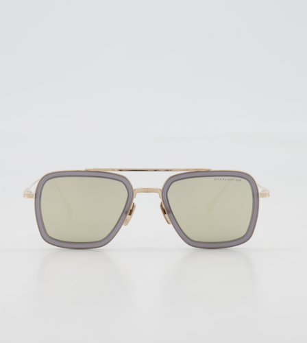 Pre-owned Dita 7806-c-gry-gld-52-z Matte Grey Crystal - Sunglasses In Gray