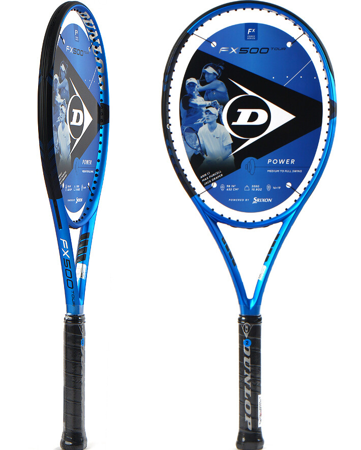 Dunlop 2023 FX500 Tour Tennis Racquet Racket Blue 98sq 305g 16×19