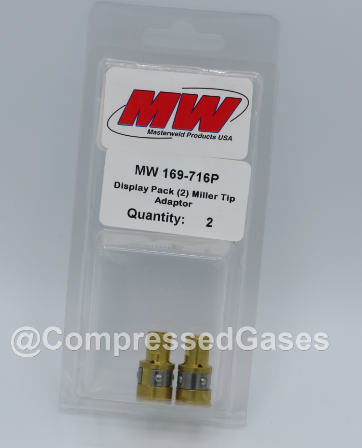 Inweld/Masterweld 169-716P Miller Style Tip Adapter (169-716) 2 pieces