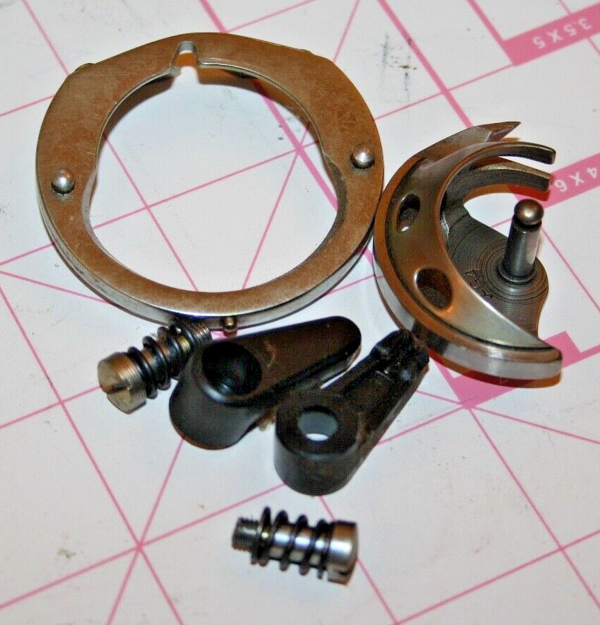 Belvedere Adler 4900 Sewing Machine Bobbin Assembly Brackets & Screws