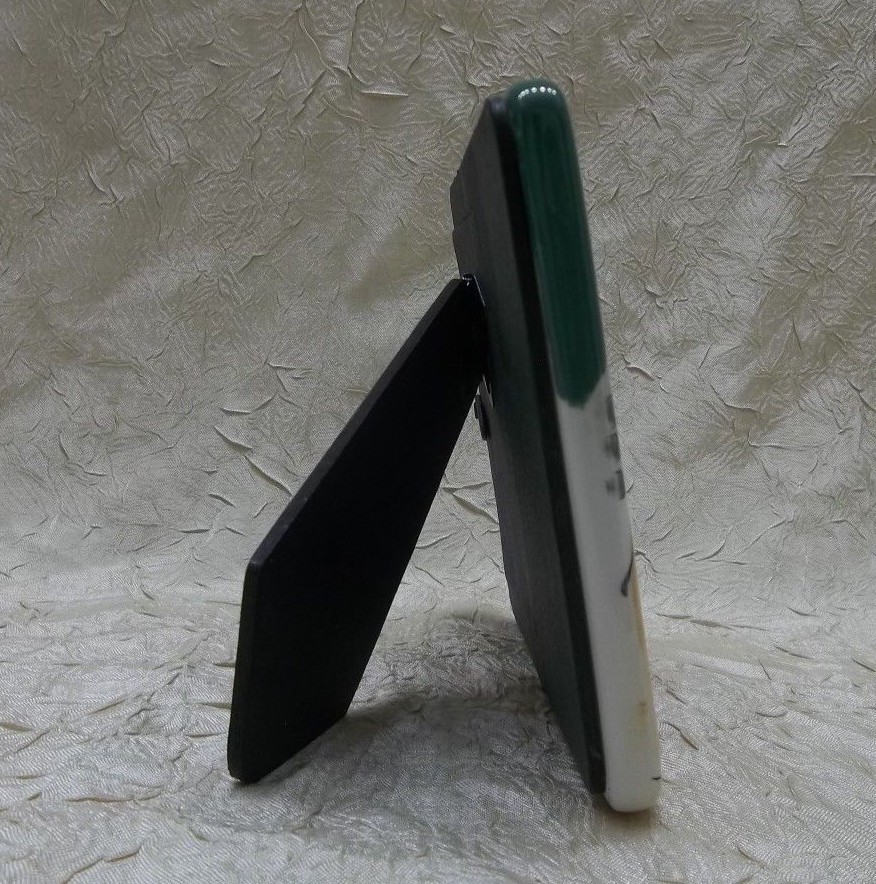 Christmas Holiday Ceramic Cat Kitty Photo Frame from Roman holds 2